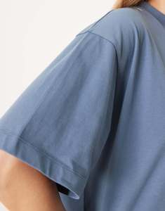 Camisetas de corte holgado vintage, lisas, de algodón 100%, con logo personalizado, para mujer, tallas grandes, transpirables. - Product Image 6