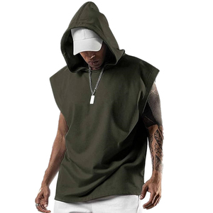 Débardeurs à capuche pour hommes, pour musculation, entraînement en salle de sport, sans manches - Product Image 6