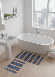 Wholesale Beautiful Cotton Handloom Cutshuttle <b>Rug</b> / Runner Assorted Designs & Assorted Colors Travel <b>Camping</b> Prayer - Product Image 3