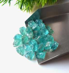 Natural Sky Apatite Rough Gemstone Raw <b>Blue</b> Apatite Crystal Healing Stone For Jewelry Making Bulk Supply Loose Stone - Product Image 4