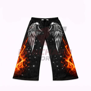 Ensemble sweat-shirt et jogging surdimensionné pour homme et femme, style streetwear, imprimé personnalisé avec strass, printemps/été - Product Image 2