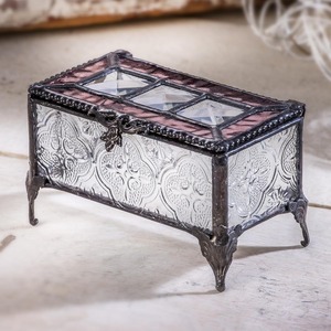 กล่องใส่เครื่องประดับแบบใส โครงโลหะ ดีไซน์ทันสมัย กล่องโชว์เครื่องประดับพร้อมโครงโลหะคุณภาพพรีเมียม - Product Image 5