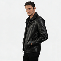 Veste en cuir véritable pour homme, nouveau style, design personnalisé, respirante, couleur unie, pour un look décontracté et streetwear.