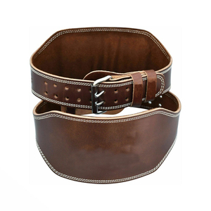 Hot Selling Cowhide Leather Weight Lifting Belt with Lever for <b>Back</b> <b>Support</b> Non-Slip Function Unisex - Product Image 3