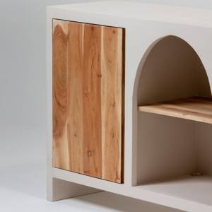 Buffet en bois arqué à 2 portes Vandana Arista Vertex pour des intérieurs et extérieurs modernes et élégants - Product Image 3