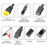 Kit de câbles universels PECRON U20 avec 17 câbles adaptateurs différents, contrôleur MPPT, batterie LiFePO4 pour station d'alimentation, panneau solaire
