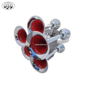 Bocina de aire para tren de 5 trompetas de alta resistencia, 125dB, 12V 24V, de aleación de zinc, con válvula solenoide para camiones - Product Image 2