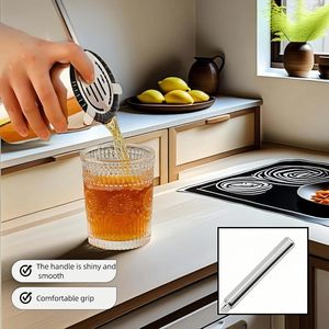 Top Seller Stainless Steel Hawthorne Rod Strainer Two Prong <b>Bar</b> Strainer for <b>Bar</b> Mocktail Cocktail Drink Strainer with Handle - Product Image 6
