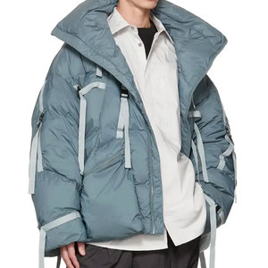 Chaqueta Bomber Ligera de Poliéster para Hombre, con Logotipo Personalizado OEM, Cuello Alto, Chaqueta de Invierno con Cierre de Cremallera, Chaqueta Bomber para Hombre - Product Image 1