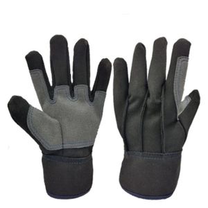 Gants de travail en microfibre noir et gris, ajustement parfait, couture dorsale, flexibles, confortables, gants de sécurité multi-usages pour usage industriel - Product Image 1