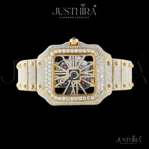 Best Quality Luxury Moissanite Diamond <b>Watch</b> <b>for</b> Men Iced Out Style Waterproof Stainless Steel Wristwatch Available <b>For</b> Sale - Product Image 5