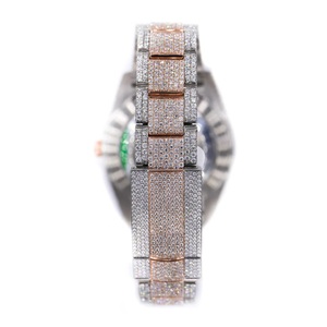 RUDRA JEWELS <b>WATCHES</b> Luxury Stainless Steel Automatic Mechanical Japan Movement12 Sport Elegant Moissanite Square <b>Case</b> <b>Watch</b> - Product Image 5