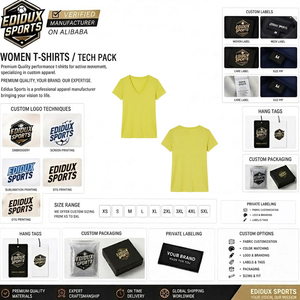 Camisetas de Verano para Mujer, Cuello en V Personalizado, Diferentes Colores, Hechas a Medida, Venta al Por Mayor, Fabricación en Fábrica - Product Image 4