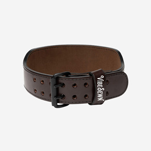 VIBE SEWN Leather Weightlifting <b>Belt</b> Adjustable <b>Waist</b> Support Unisex Buckle Closure Strength Training Gear - Product Image 3