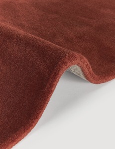 Rust Red Abstract Tufted <b>Rug</b> Soft Plush Latex Backing for Living Room Bedroom Modern Minimalist Home Decor - Product Image 1
