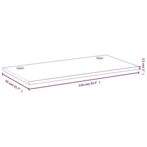 Escritorio de Computadora de Bambú de Primera Calidad, 43.3''x21.7''x1'', Estilo Elegante para el Hogar o la Oficina - Product Image 4