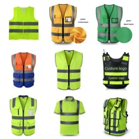 Échantillon gratuit 1 pièce MOQ Gilet de sécurité haute visibilité personnalisé avec logo imprimé pour hommes et femmes
