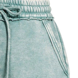 Shorts Femme Vintage Délavés Effet Acide Coton Épais Style Streetwear Tendance Logo Personnalisé Été – Meilleures Ventes - Product Image 4