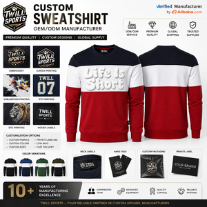เสื้อสเวตเชิ้ตจากโรงงานผู้ผลิตโดยตรง สไตล์ใหม่ ปักลายโลโก้ พิมพ์ลาย พิมพ์นูน สวมใส่สบาย สตรีทแวร์ มีจำหน่าย - Product Image 5