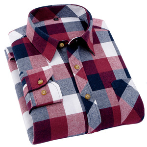 Chemise en flanelle rayée pour homme, dernière mode, 100% coton, manches longues, décontractée, saison hivernale, vente en gros, OEM, haute qualité, personnalisée - Product Image 3