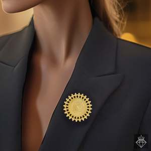 Broche de Sol de moda PRAO Broche de sol antideslustre con diseño único - Product Image 2