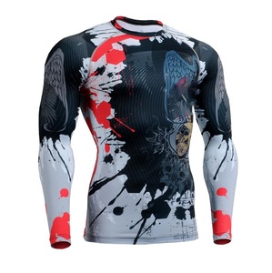 เสื้อรัดกล้ามเนื้อสำหรับออกกำลังกายในยิมและการฝึกซ้อม MMA ที่สวมใส่สบายด้วยผ้าระบายอากาศได้ดี กระชับพอดีตัวและยืดหยุ่นได้ - Product Image 1