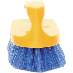 Brosse de nettoyage à usage intensif de 6 pouces avec poils en cobalt et manche en fer pour carrelage, joints, sols, murs et comptoirs, en polypropylène - Product Image 2