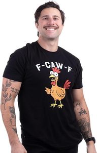Camiseta F Caw F - Camisetas Divertidas para Hombre con Diseño de Pollo, Cuervo, Águila y Gallo, Camiseta Divertida F Caw F para Hombre o Mujer - Product Image 3