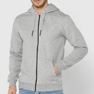 Stylish Full Zip Hoodie For Men Soft Fabric Lightweight Comfortable Fit Ideal For Streetwear Basics - Product Image 1