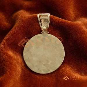 Iced Out <b>Angel</b> Medallion Moissanite Pendant Yellow Gold Hip Hop <b>Charm</b> Round Halo Statement Necklace Jewelry <b>Charm</b> - Product Image 4