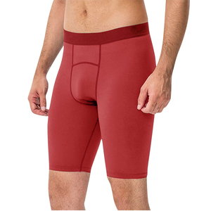 Shorts de compression décontractés respirants et écologiques pour hommes, couleur rouge, séchage rapide, imperméables, anti-plis, vêtements de sport pour la musculation - Product Image 4