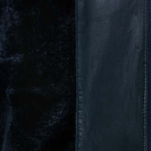 Men's Navy Blue Ostrich Embossed Genuine Suede <b>Leather</b> <b>Jacket</b> Premium Quality with Ostrich Embossed Patches <b>Winter</b> wear - Product Image 3
