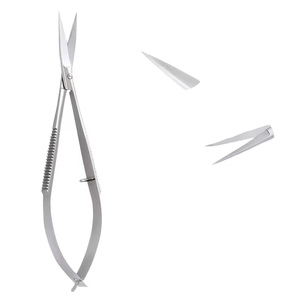 Ciseaux à ressort de qualité supérieure avec lames de précision affûtées, poignée ergonomique à ressort, pour usage professionnel - Product Image 6