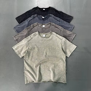 Men’s Oversized Snowflake Washed Vintage T-Shirt Trendy Ruffled Frayed <b>Patchwork</b> Tee Streetwear Summer <b>Top</b> T shirt For Men - Product Image 2