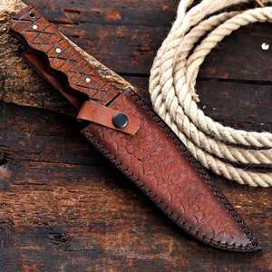 Cuchillo de Caza y Camping Internacional de Product Palace LLC, Mango de Madera, Hoja Fija, Personalizable OEM, Garantía de 3 Años, Acero al Carbono OEM - Product Image 5