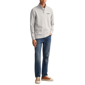 Ensemble de sweat-shirts à col rond personnalisés de haute qualité 2026 – Pull vierge pour impression de logo, polaire respirante et écologique pour homme – Collection Printemps - Product Image 1