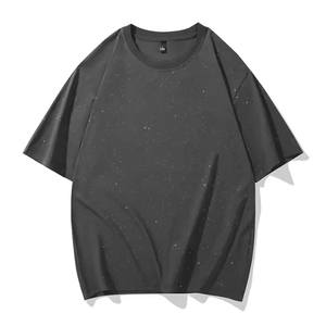 Blank 100% Cotton Rhine stone Tshirt Custom <b>Logo</b> Oversize Cotton T Shirt for Man Oversized Crew Neck Blank Tee - Product Image 3