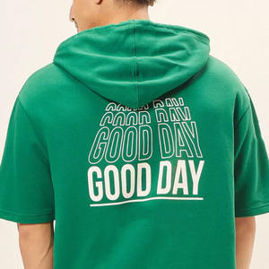 Conjunto de Sudadera con Capucha y Pantalones Cortos para Hombre, Traje Deportivo Personalizado de Algodón Transpirable - Product Image 4