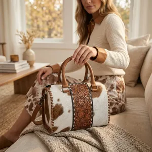 Vegan Leather Vintage Style Women's Hand Bag Diamond Lattice Pattern Chains Decoration Two Straps Large Capacity Leather <b>Handbag</b> - Product Image 2