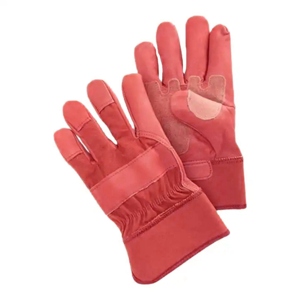 Gants de sécurité en cuir pleine fleur robustes pour les travaux lourds, protection des mains pour les ouvriers du bâtiment canadien - Product Image 5