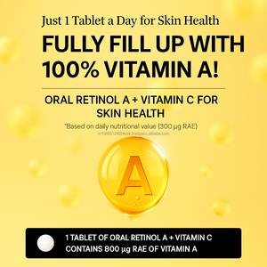 Tabletas de Vitamina C y Retinol A para el Brillo de la Piel y Apoyo a la Belleza, 30 Unidades, Suplemento Nutricional Diario - Product Image 5