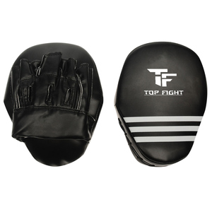Black OEM Custom High Quality Durable PU Leather Boxing <b>Focus</b> Mitts Breathable Punching and Curved <b>Pad</b> Training for Martial Art - Product Image 1
