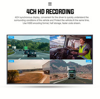 Ultravision MDVR 4 Kanal 4G GPS Mobil DVR Yapay Zeka Uyku Önleyici Sürücü Alarmı DMS ADAS Akıllı Araç Alarm Sistemi
