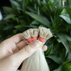 Extensiones de cabello de punta plana teñidas de proveedor de cabello europeo virgen crudo de calidad de salón de Hollywood - Product Image 2