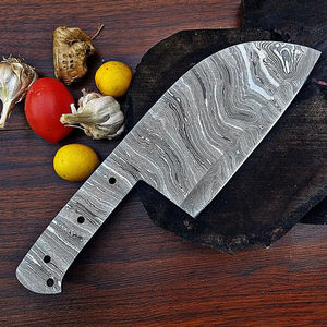 Cuchillo de Cocina Multifuncional Burraq DIY OEM, Hoja de Acero de Damasco Hecha a Mano, Diseño en Espiral, Regalo Perfecto para la Cocina - Product Image 2