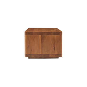 Mesa de Centro Moderna Minimalista de Madera de Teca Sólida Premium para Sala de Estar con Cajón de Almacenamiento Oculto y Estructura Resistente - Product Image 4