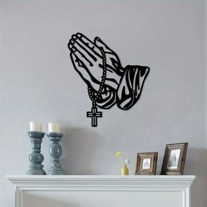 CIFbuy Croce Gotica in Metallo Nero, Decorazione da Parete Verticale per Preghiera e Fede, per Camera da Letto, Soggiorno, Ufficio, Cucina, Decorazione di Halloween - Product Image 3