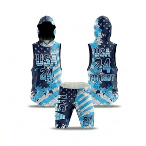 Custom 7on7 Jersey Flag Wear Soccer Uniforms 7v7 League Games Sleeveless Hooded Top Short Breathable Front Logo <b>Compression</b> Fit - Product Image 1