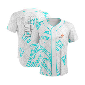 Camisetas de Béisbol Unisex para Adultos, Manga Corta, Estampado 3D en Relieve, Transpirables, Antibacterianas, 220g, Poliéster, Uniformes para Equipos de Béisbol - Product Image 1