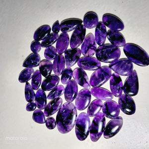 Cabujones de Amatista Natural en Forma de Estrella, Gemas Sueltas con Reverso Plano Pulido, 20-45mm, 8-12g, para Fabricación de Joyas, Precio al por Mayor - Product Image 6